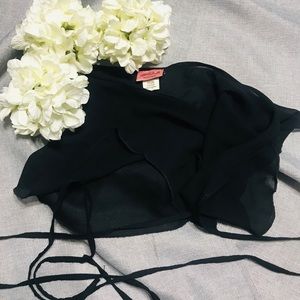 Natalie Black Ballet Wrap Skirt